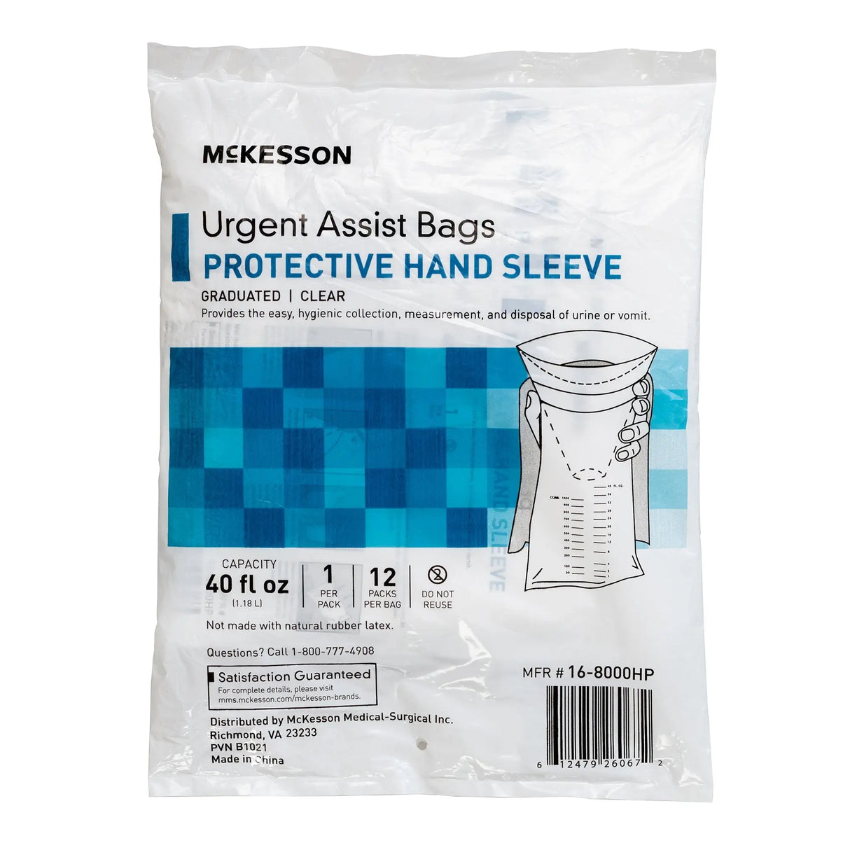 McKesson Urgent Assist Bags with Protective Hand Sleeve McKesson