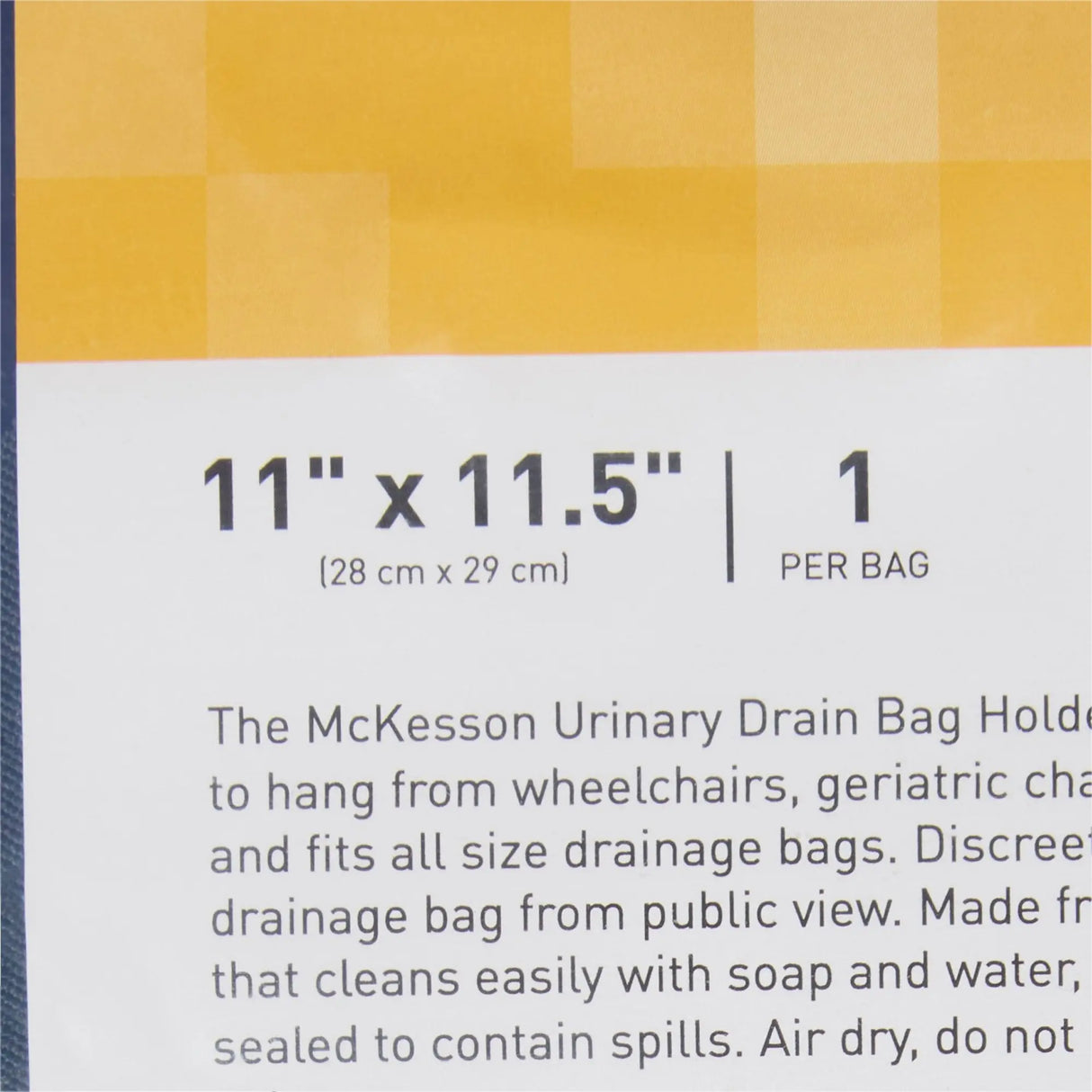 McKesson Urinary Bag Drainage Holder, Adjustable Straps, Dark Blue McKesson