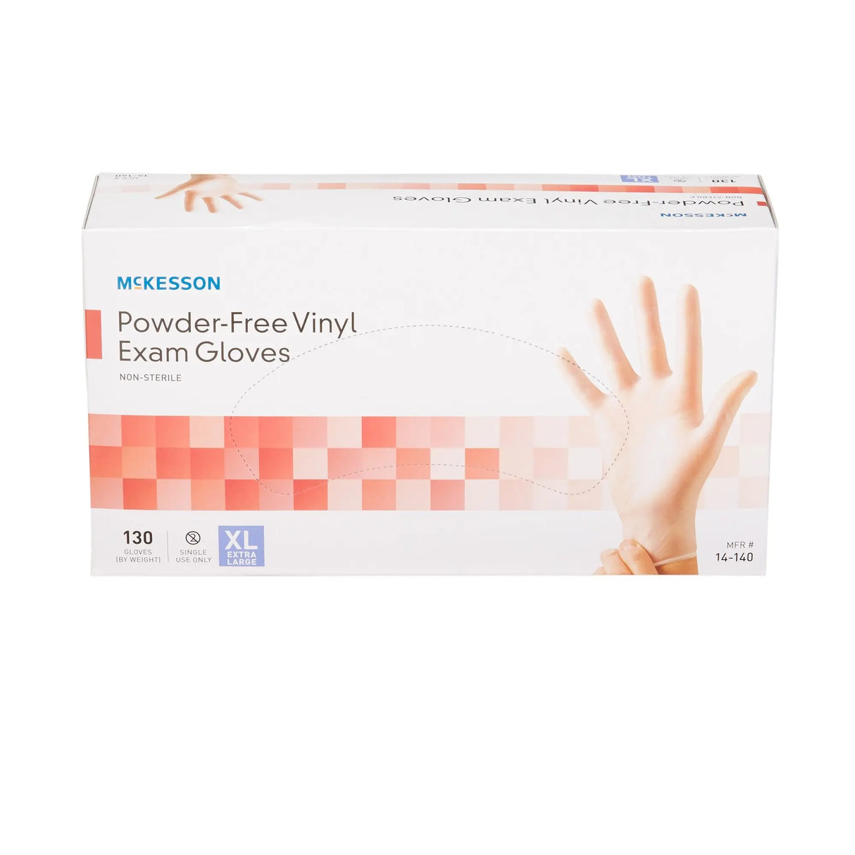 McKesson Vinyl Exam Glove, Extra Large, Clear McKesson