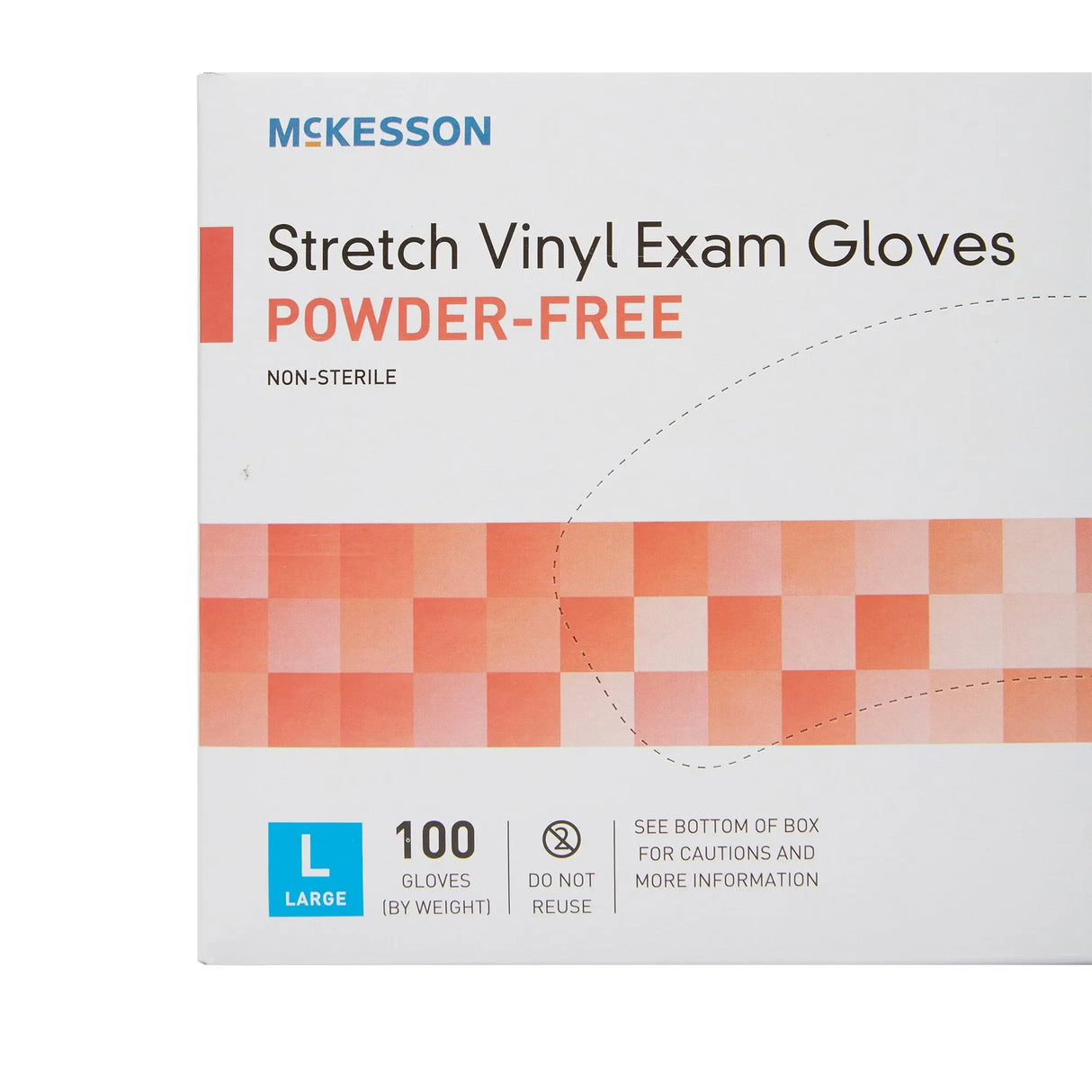 McKesson Vinyl Exam Glove, Large, Clear McKesson