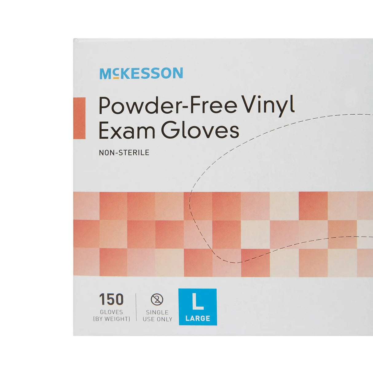 McKesson Vinyl Exam Glove, Large, Clear McKesson