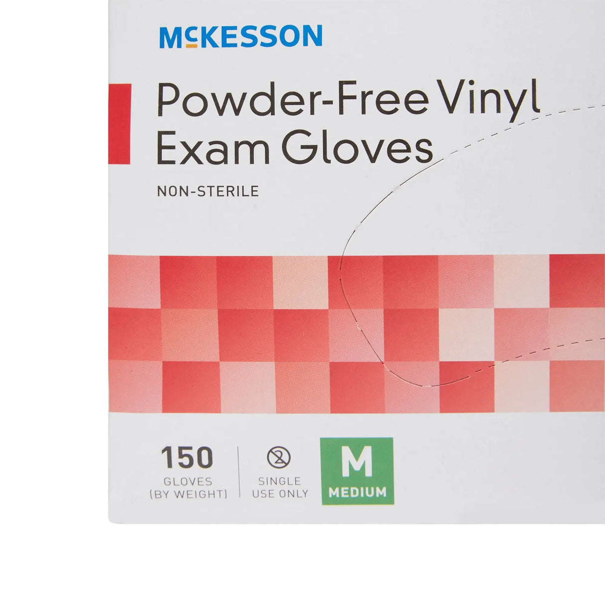 McKesson Vinyl Exam Glove, Medium, Clear McKesson