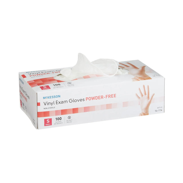 McKesson Vinyl Exam Glove, Small, Clear McKesson