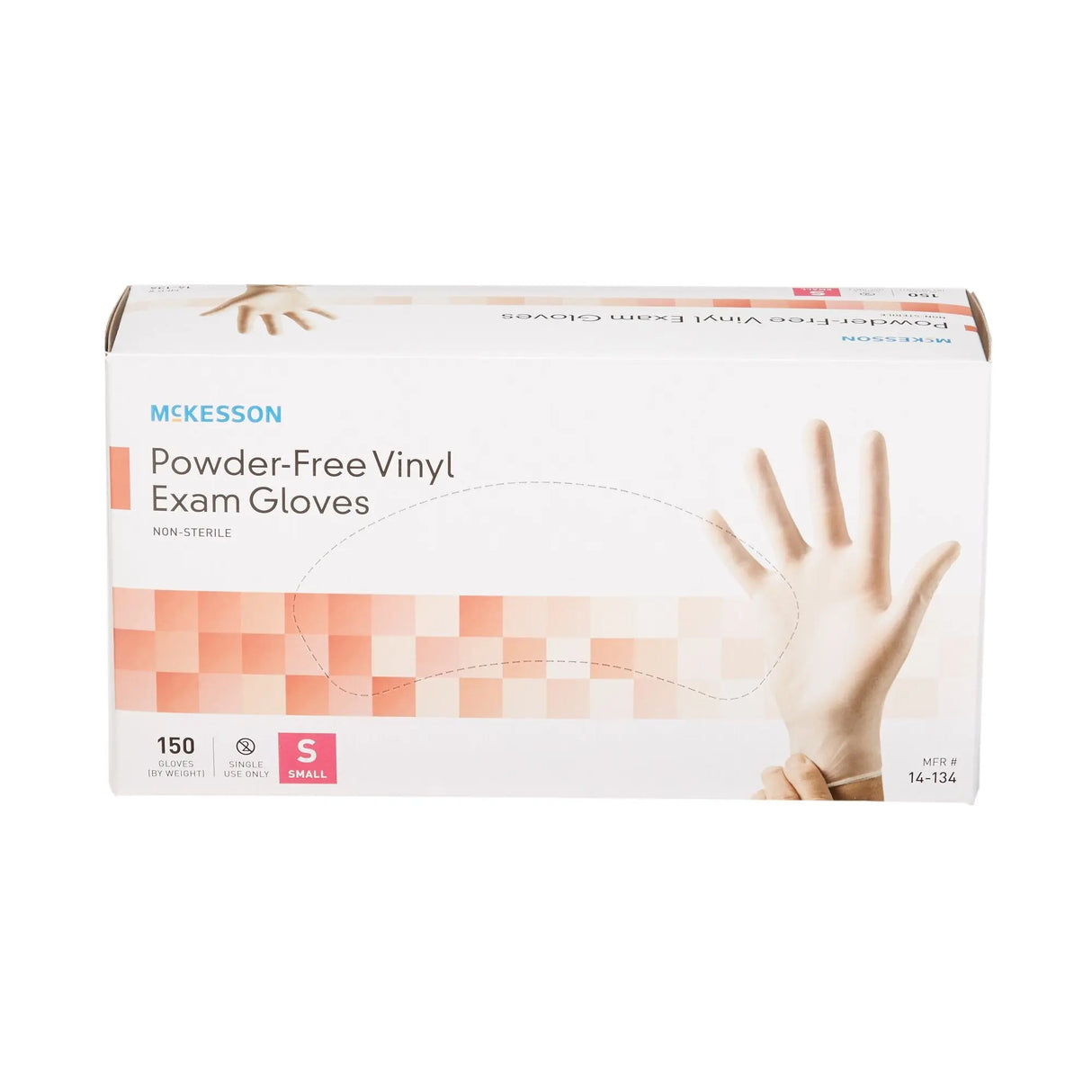 McKesson Vinyl Exam Glove, Small, Clear McKesson