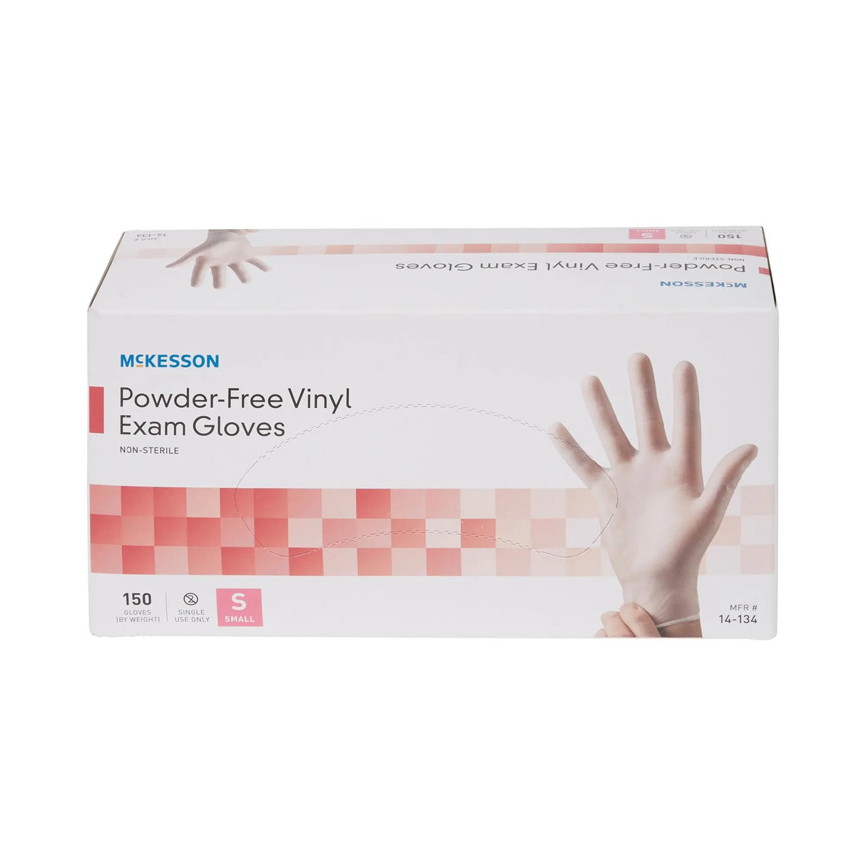 McKesson Vinyl Exam Glove, Small, Clear McKesson