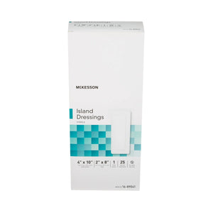 McKesson White Adhesive Dressing, 4 x 10 Inch McKesson