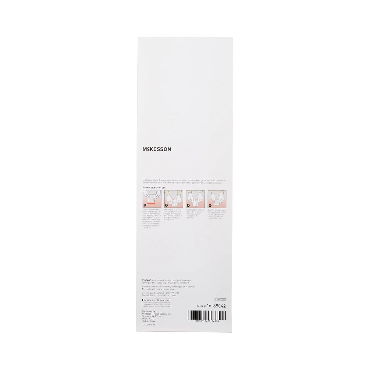 McKesson White Adhesive Dressing, 4 x 14 Inch - getMovility