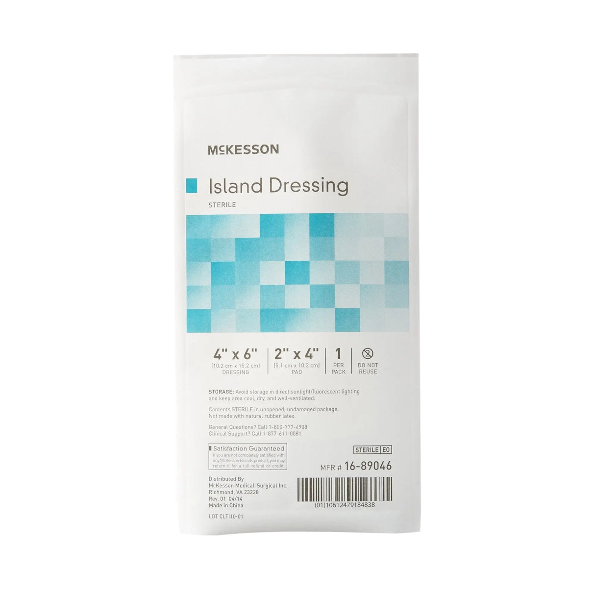 McKesson White Adhesive Dressing, 4 x 6 Inch McKesson