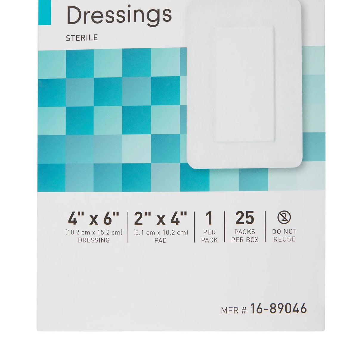 McKesson White Adhesive Dressing, 4 x 6 Inch McKesson