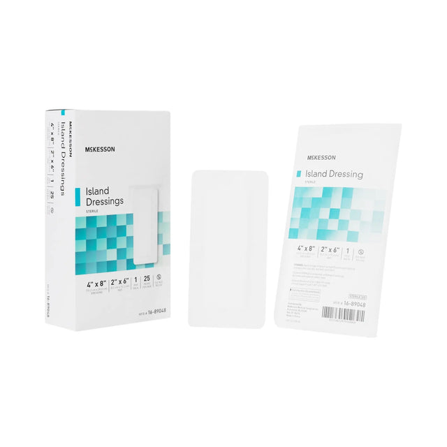 McKesson White Adhesive Dressing, 4 x 8 Inch - getMovility