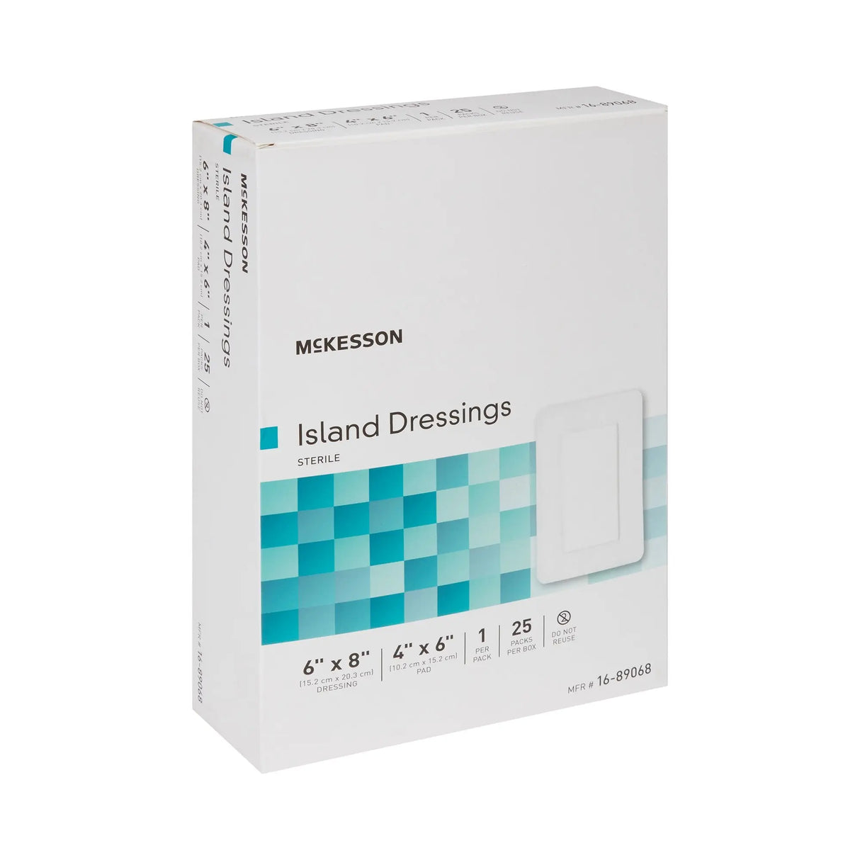 McKesson White Adhesive Dressing, 6 x 8 Inch McKesson