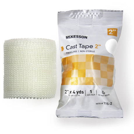 McKesson White Cast Tape, 2 Inch x 4 Yard McKesson