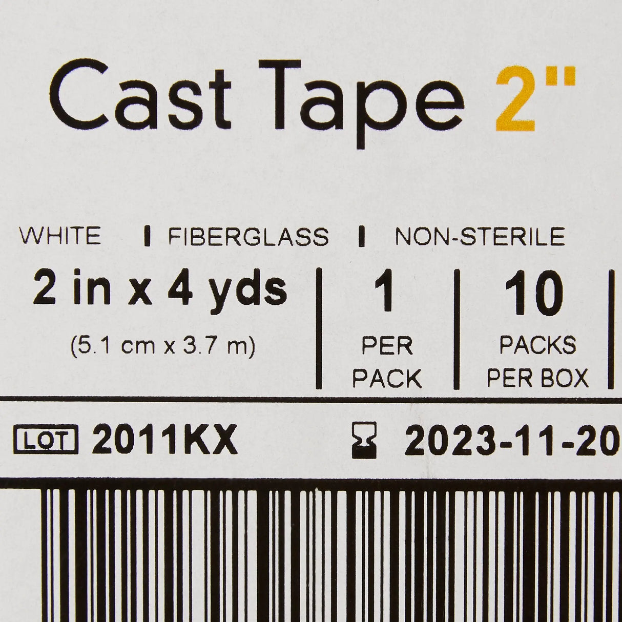 McKesson White Cast Tape, 2 Inch x 4 Yard McKesson