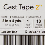 McKesson White Cast Tape, 2 Inch x 4 Yard McKesson