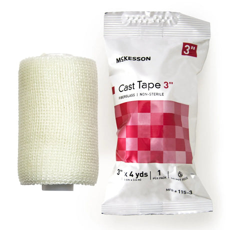 McKesson White Cast Tape, 3 Inch x 4 Yard McKesson