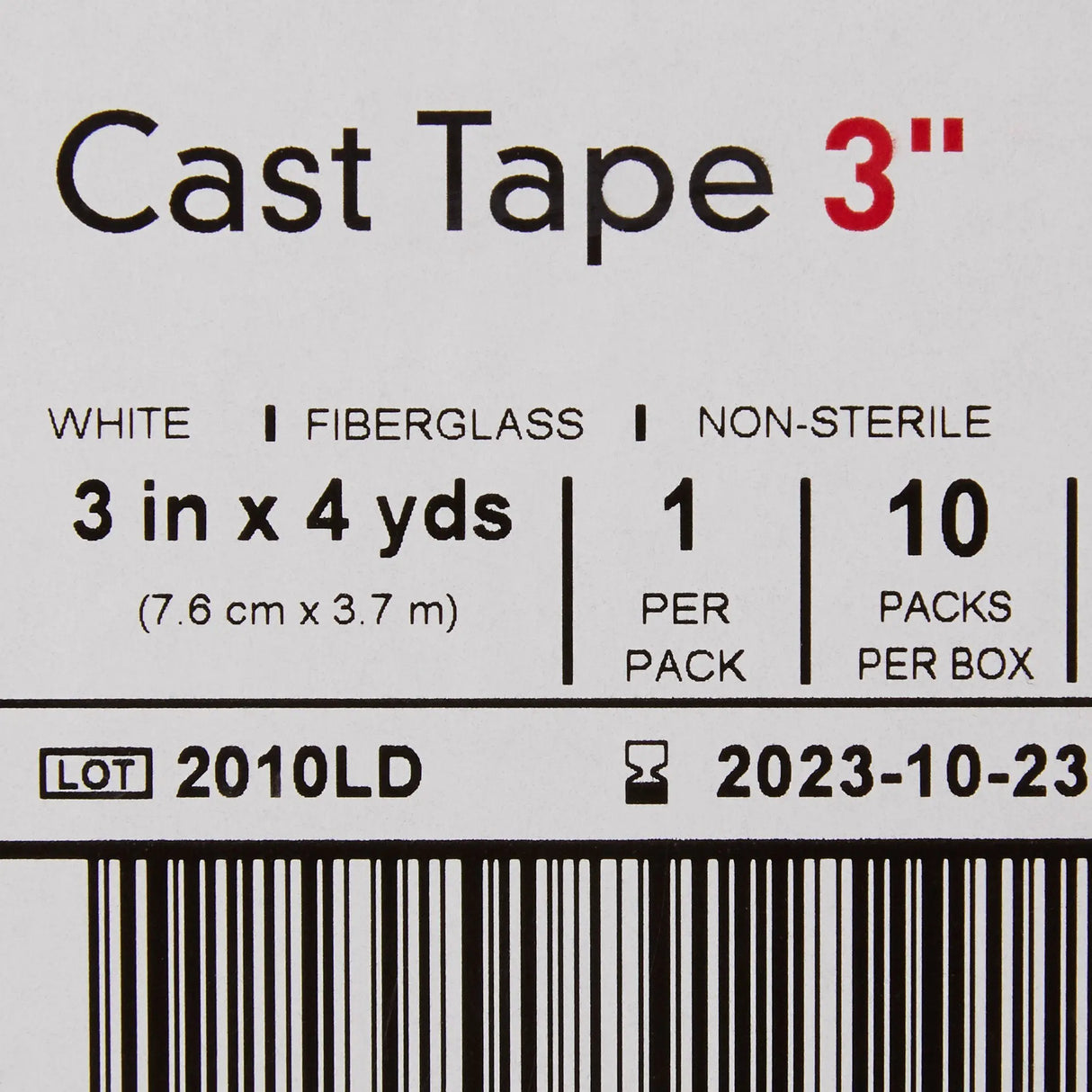 McKesson White Cast Tape, 3 Inch x 4 Yard McKesson