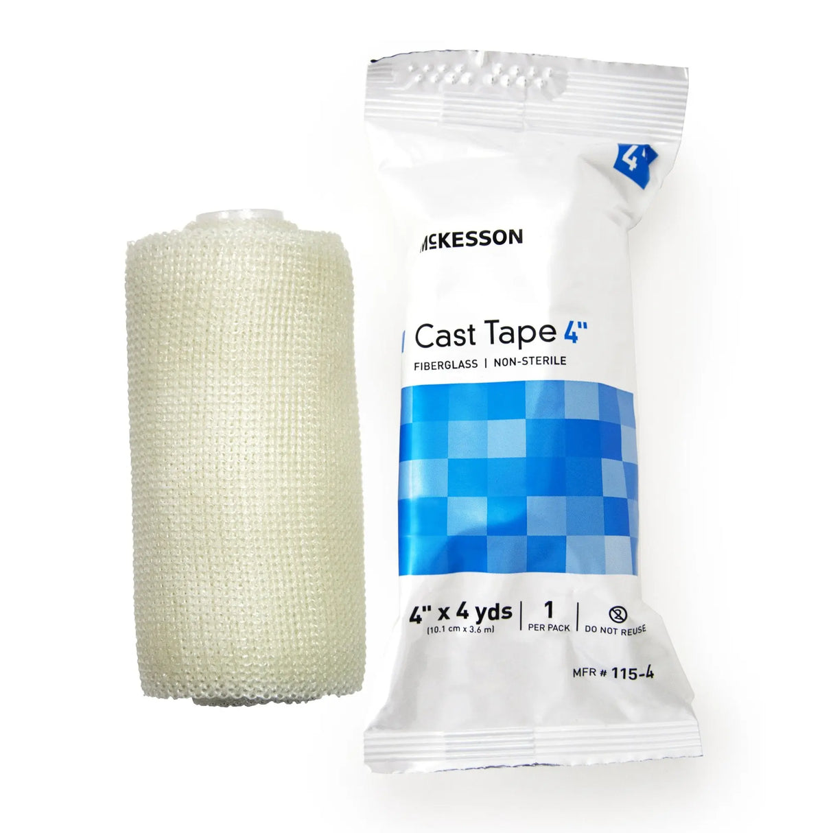 McKesson White Cast Tape, 4 Inch x 4 Yard McKesson