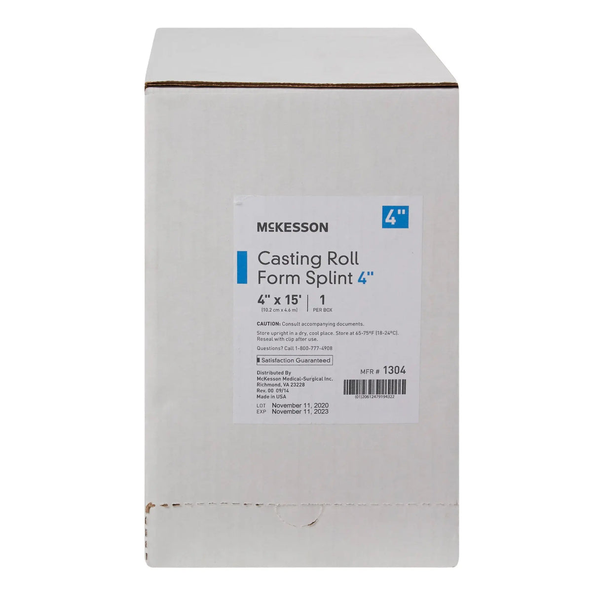 McKesson White Casting Roll Form Splints, 4 Inch x 5 Yard McKesson