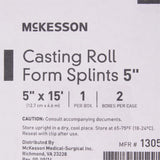 McKesson White Casting Roll Form Splints, 5 Inch x 5 Yard McKesson