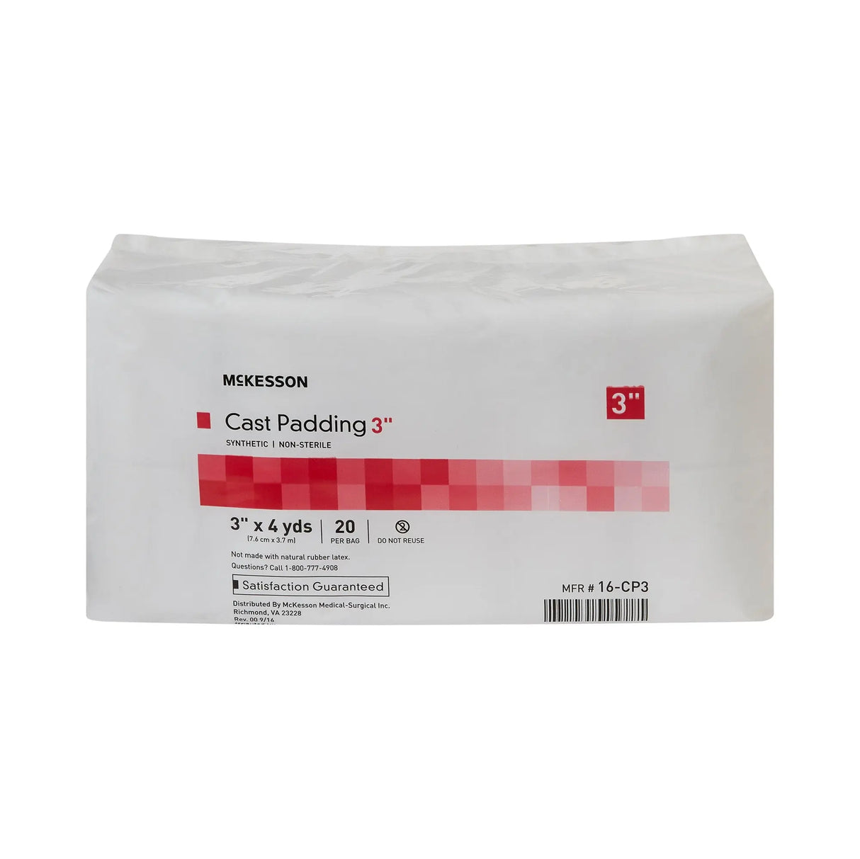 McKesson White Polyester Cast Padding, 3 Inch x 4 Yard - getMovility