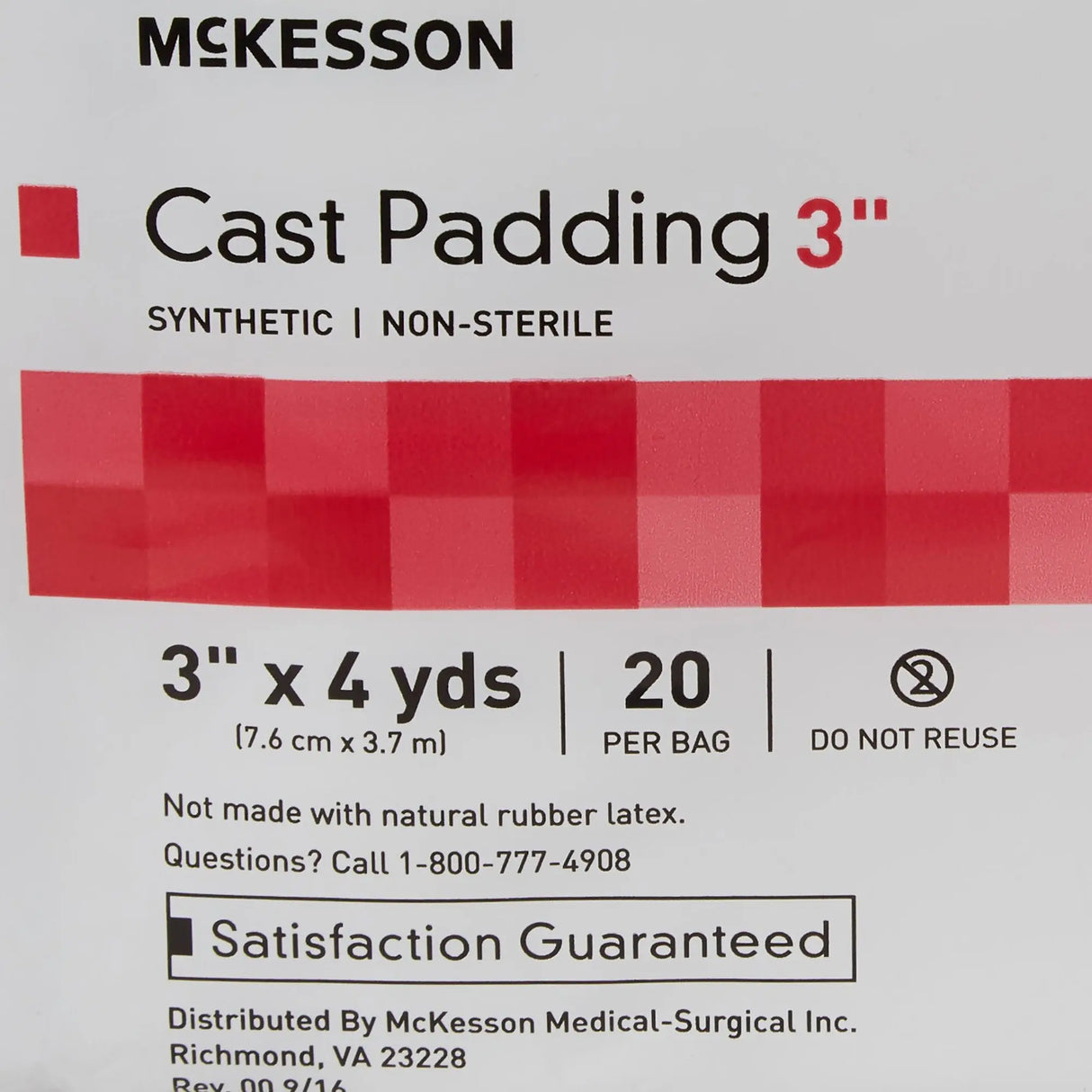 McKesson White Polyester Cast Padding, 3 Inch x 4 Yard - getMovility