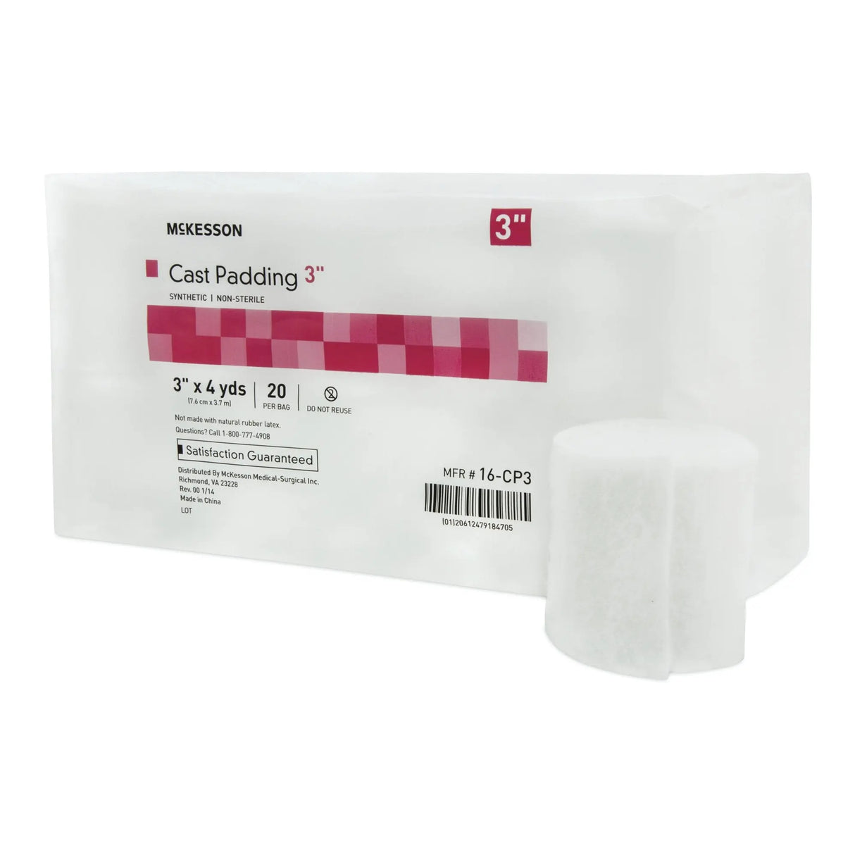 McKesson White Polyester Cast Padding, 3 Inch x 4 Yard - getMovility