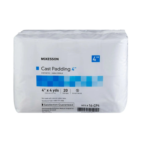 McKesson White Polyester Cast Padding, 4 Inch x 4 Yard - getMovility