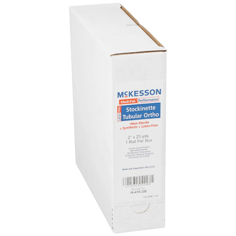 McKesson White Polyester Tubular Stockinette, 2 Inch x 25 Yard McKesson