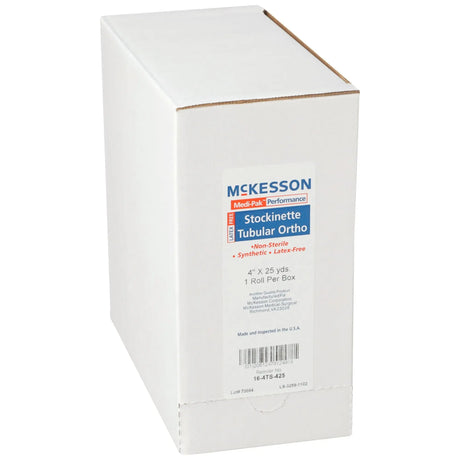 McKesson White Polyester Tubular Stockinette, 4 Inch x 25 Yard McKesson