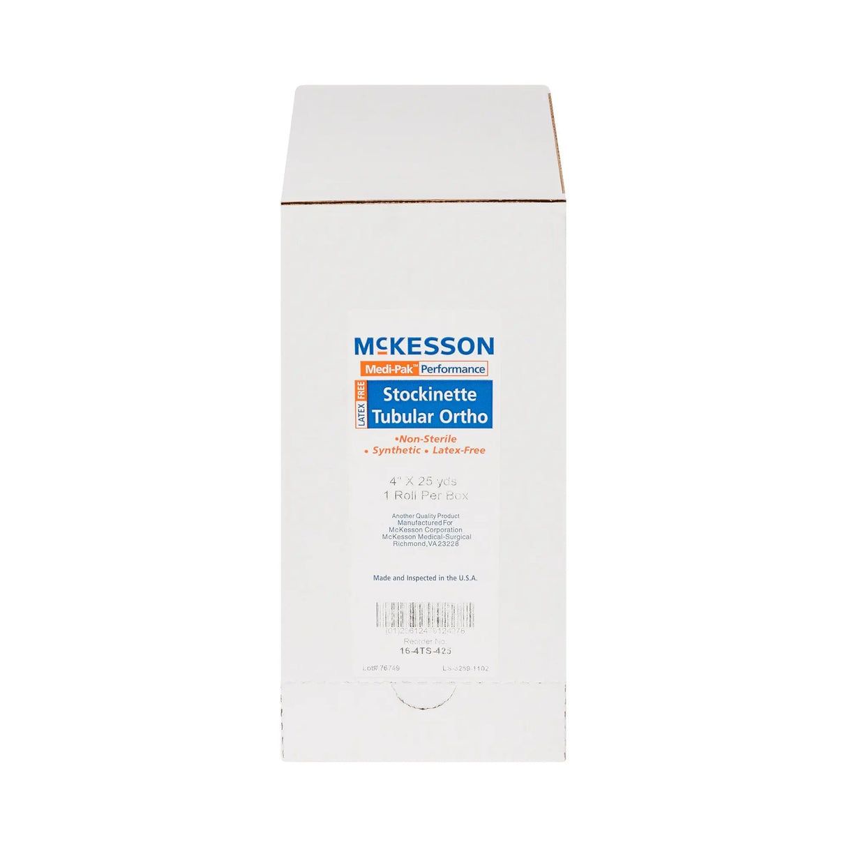 McKesson White Polyester Tubular Stockinette, 4 Inch x 25 Yard McKesson