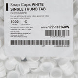 McKesson White Tube Closure, 16 mm McKesson