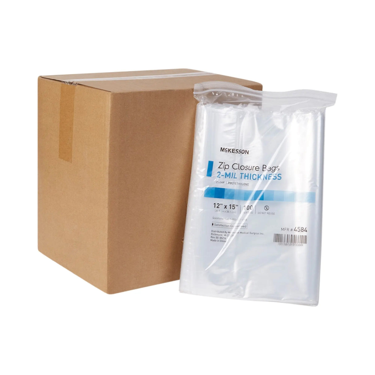 McKesson Zip Closure Bag, 12 X 15 Inches McKesson