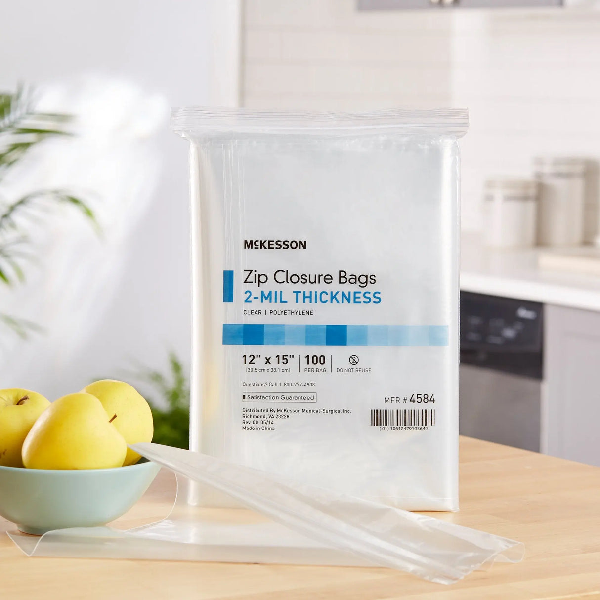 McKesson Zip Closure Bag, 12 X 15 Inches McKesson