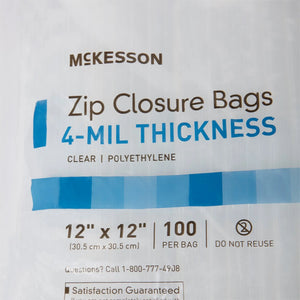 McKesson Zip Closure Bag, 12 x 12 in. McKesson