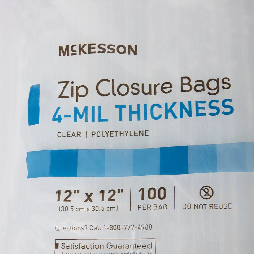 McKesson Zip Closure Bag, 12 x 12 in. McKesson