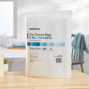 McKesson Zip Closure Bag, 13 x 18 in. McKesson