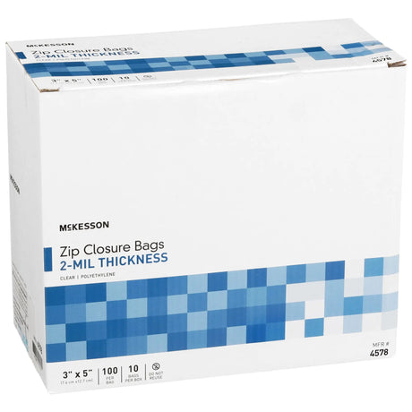 McKesson Zip Closure Bag, 3 x 5 in. McKesson