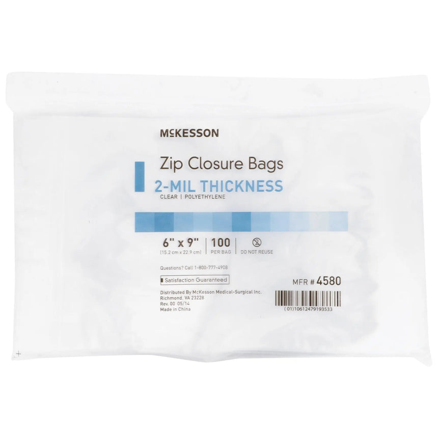 McKesson Zip Closure Bag, 6 x 9 Inches McKesson