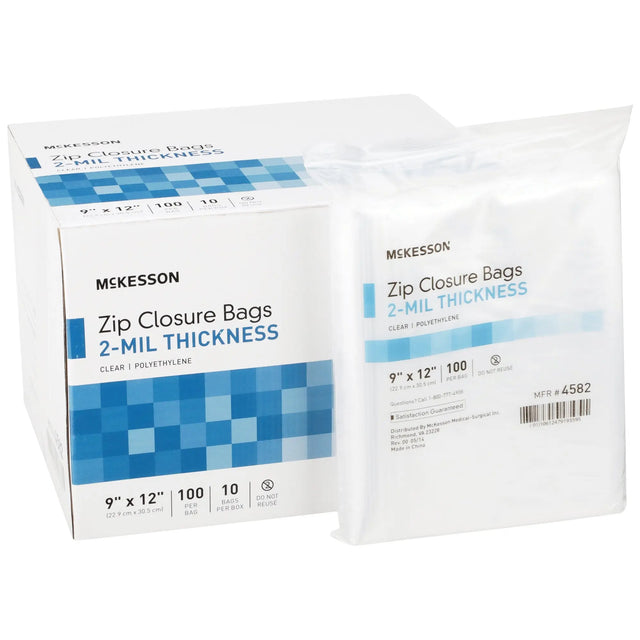 McKesson Zip Closure Bag, 9 X 12 Inches McKesson