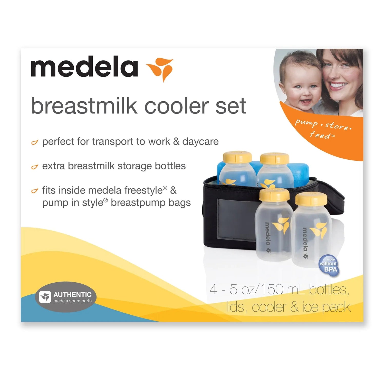 Medela Breast Milk Cooler Set for Medela Freestyle® and Pump In Style® Breast Pump Bags Medela