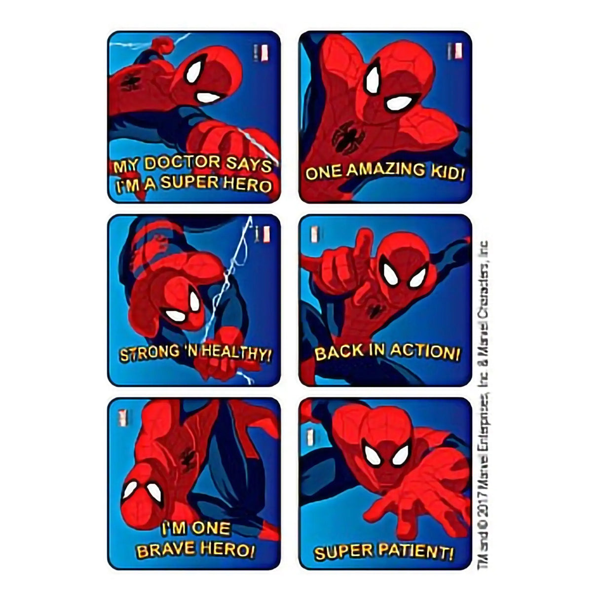 Medibadge® KLS™ Spider-Man Strong n Healthy Stickers Kids Love Stickers®