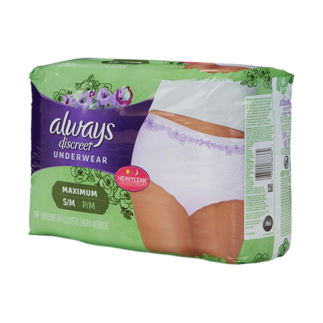 Always® Discreet Maximum Absorbent Underwear, Small / Medium Always® Discreet