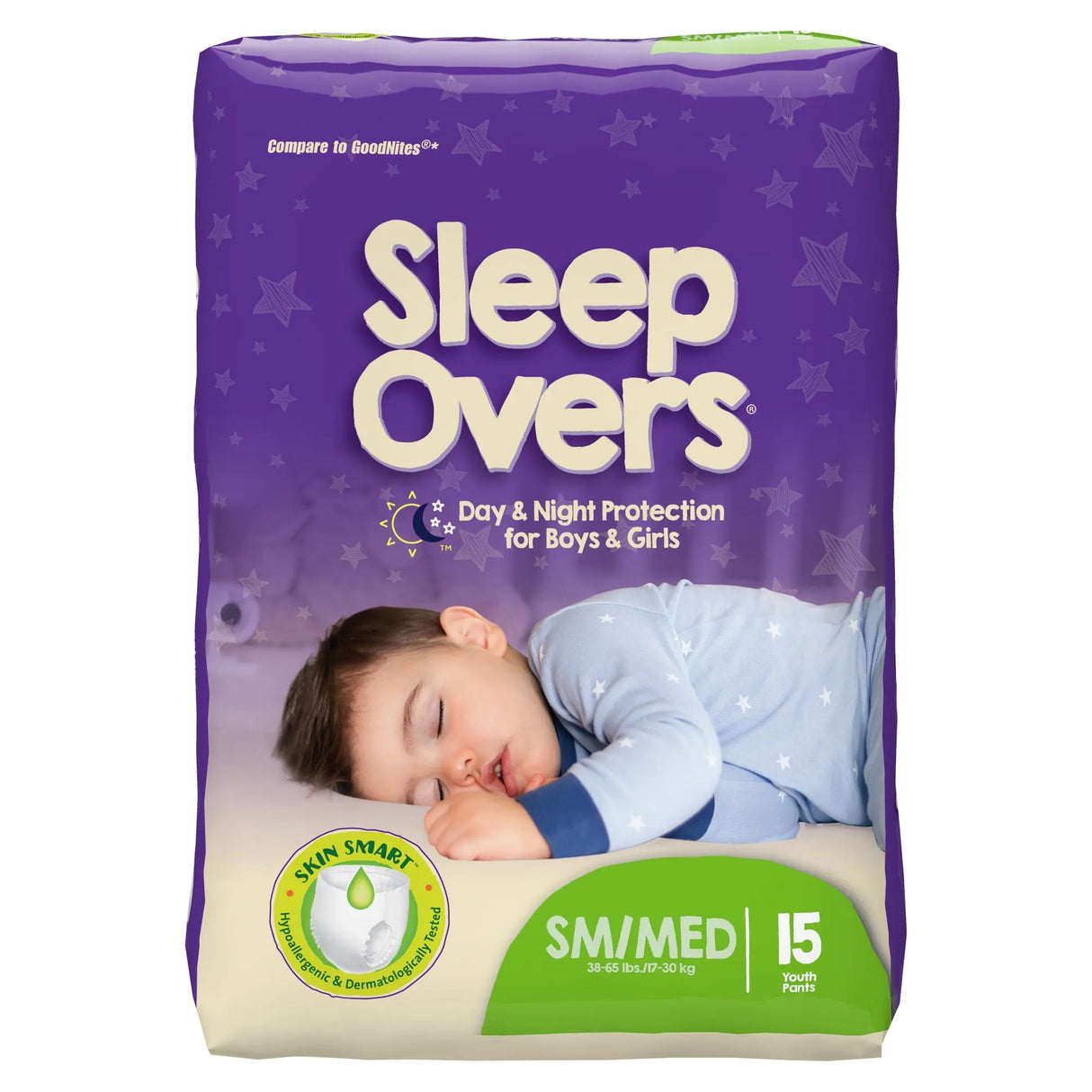 Cuties® Sleep Overs® Absorbent Underwear, Small / Medium Cuties® Sleep Overs®