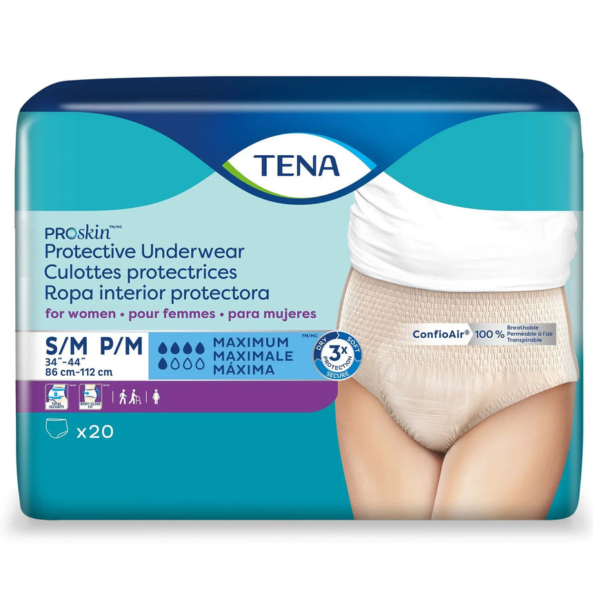 Tena® ProSkin™ Maximum Absorbent Underwear, Small / Medium TENA® ProSkin™ Protective