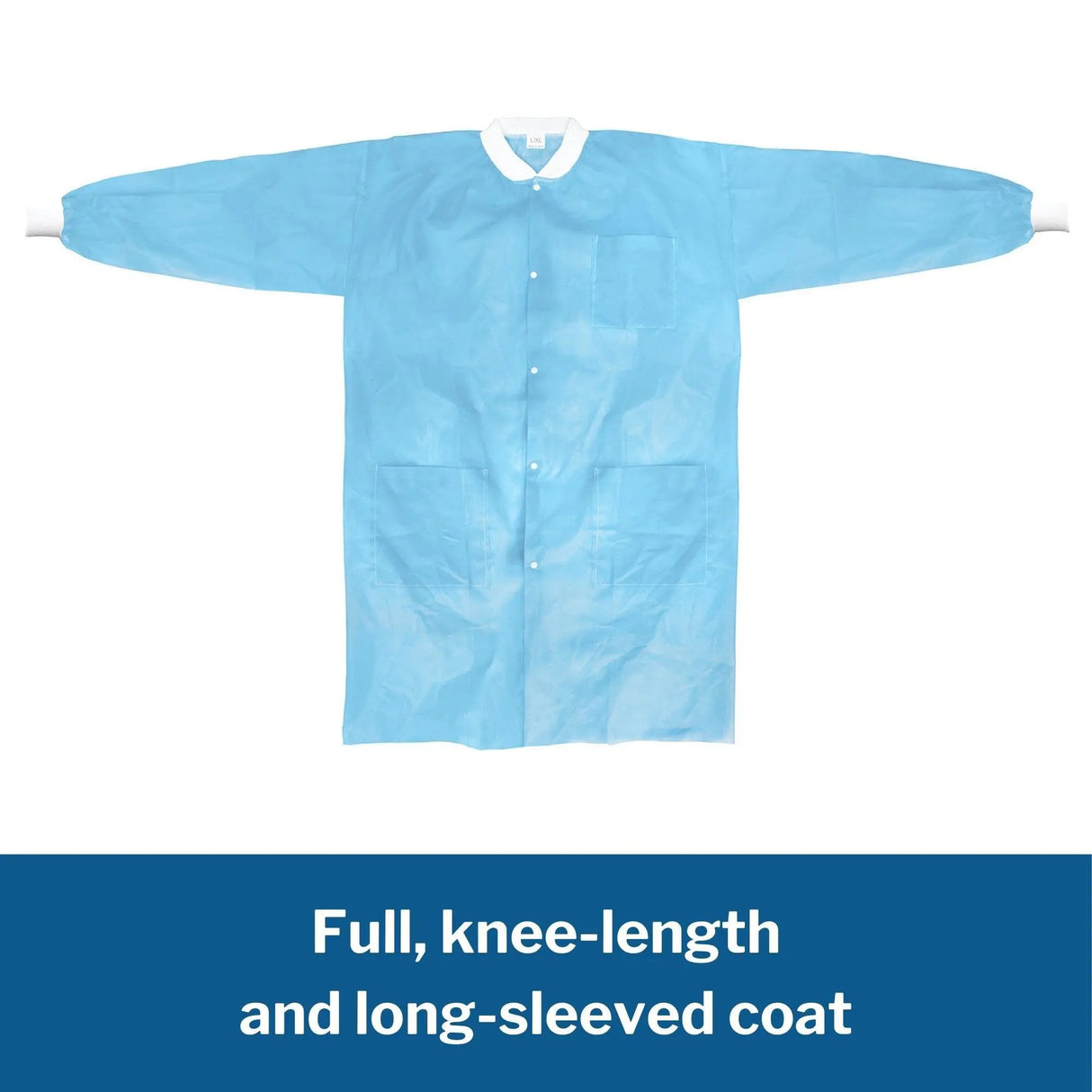 McKesson Lab Coat, Small / Medium, Blue McKesson