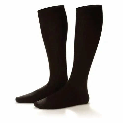 Mens Support Dress Socks  Firm 20-30 Black Large Adult Pair Movility LLC- CM