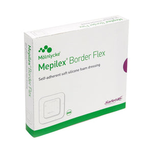 Mepilex® Border Flex Adhesive with Border Foam Dressing, 6 x 6 Inch Mepilex® Border Flex