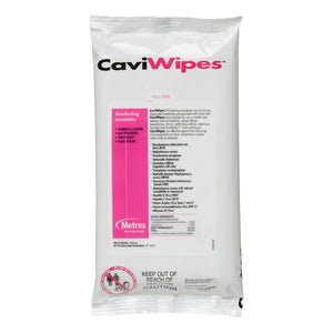 Metrex CaviWipes Surface Disinfectant Alcohol-Based Wipes, Non-Sterile, Disposable, Alcohol Scent, Soft Pack, 7 X 9 Inch CaviWipes™
