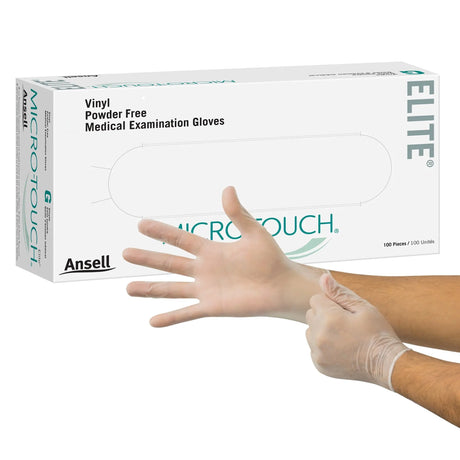 Micro-Touch® Elite® Stretch Vinyl Exam Glove, Large, Ivory Micro-Touch® Elite®