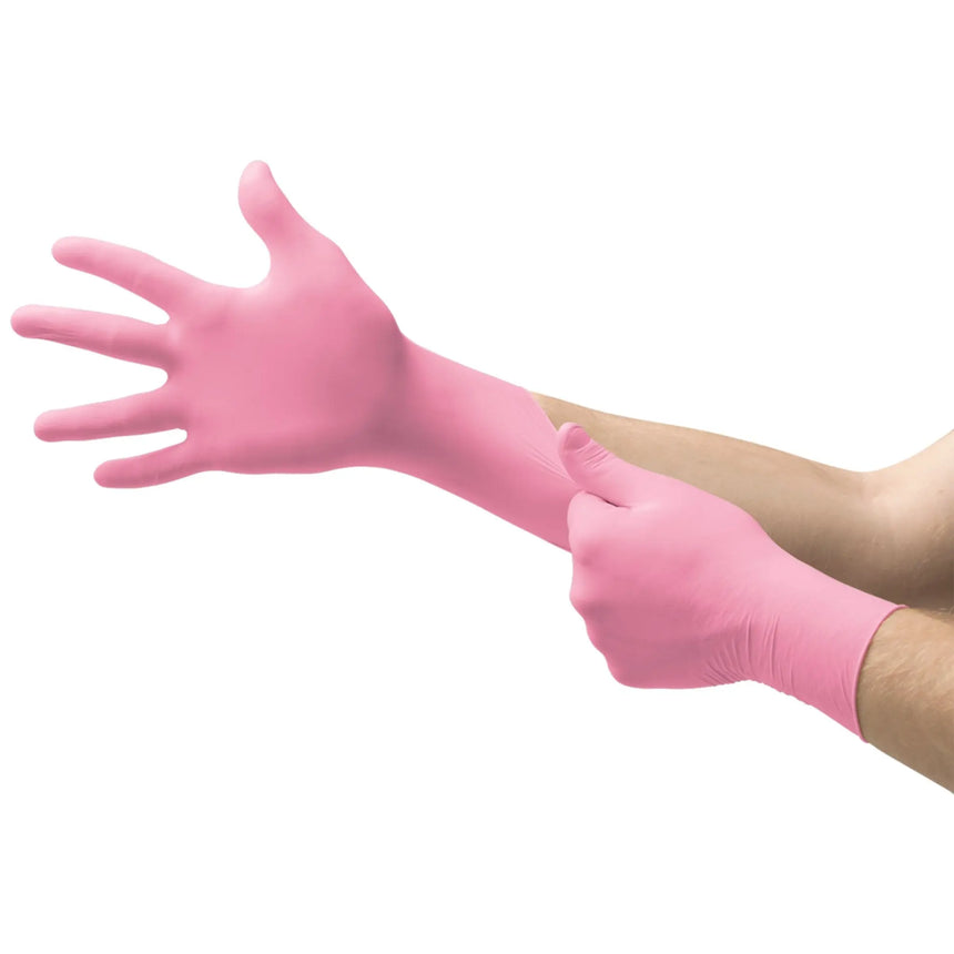 Micro-Touch® NitraFree™ Nitrile Exam Glove, Medium, Pink Micro-Touch® NitraFree™